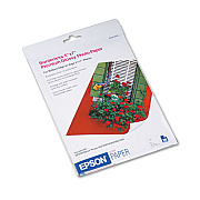 Epson Premium Photo Paper, 10.4 mil, 5 x 7, High-Gloss White, 20/Pack (S041464)