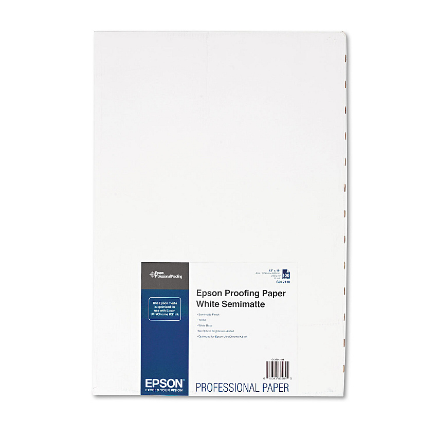 Epson Commercial Proofing Paper, 6.5 mil, 13" x 19", White (EPSS042118)