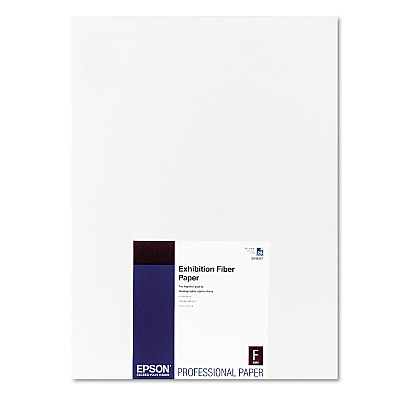 Epson Exhibition Fiber Paper, 13 mil, 13 x 19, White, 25/Pack (EPSS045037)