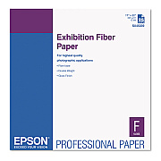 Epson Exhibition Fiber Paper, 13 mil, 17 x 22, White, 25/Pack (S045039)