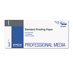 Epson Proofing Paper Roll, 7 mil, 24" x 164 ft, Semi-Matte; Resin White (EPSS045080)