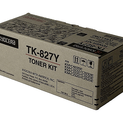 Kyocera Toner Cartridge (1T02FZAUS0 TK-827Y) (1T02FZAUS0, TK-827Y)