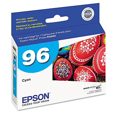 Epson T096220 (96) Ink, 430 Page-Yield, Cyan
