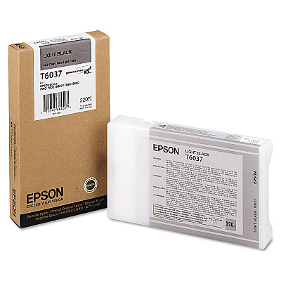 Epson T603700 (60) UltraChrome K3 Ink, Light Black