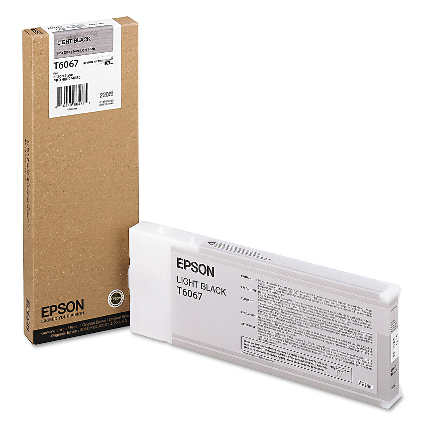 Epson T606700 (60) Ink, Light Black