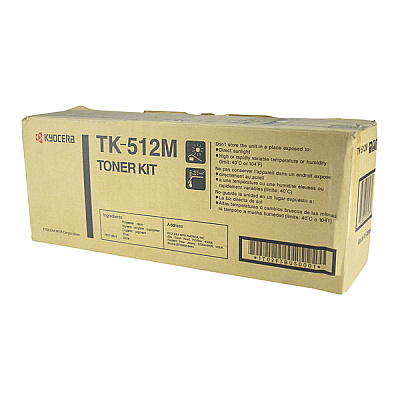 Kyocera Toner Cartridge (0T2F3BUS 1T02F3CUS0 TK512M) (0T2F3BUS, 1T02F3CUS0, TK512M)