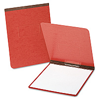 Oxford PressGuard Report Cover with Reinforced Top Hinge, Two-Prong Metal Fastener, 2" Capacity, 8.5 x 11, Red/Red (OXF71134)
