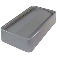 Thin Bin 23 Gallon Swingtop Lid, Promotes Contact-free Recycling, Durable Polyethylene Construction For Commercial Recycling & Waste Programs, Gray, 1 Per Case, Case Of 4 (7024-3)
