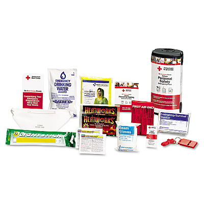 First Aid Only American Red Cross Personal Safety Pack for One Person, Nylon Backpack (FAORC622)