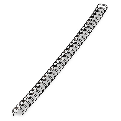 Fellowes Wire Bindings, 5/16" Diameter, 50 Sheet Capacity, Black, 25/Pack (5255201)