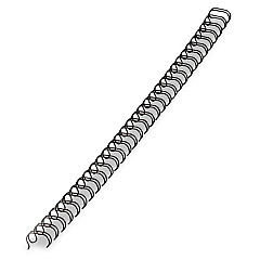 Fellowes Wire Bindings, 1/2" Diameter, 100 Sheet Capacity, Black, 25/Pack (5255401)