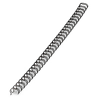 Fellowes Wire Bindings, 9/16" Diameter, 130 Sheet Capacity, Black, 25/Pack (5255601)