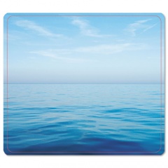 Fellowes Recycled Mouse Pad, 9 x 8, Blue Ocean Design (5903901)