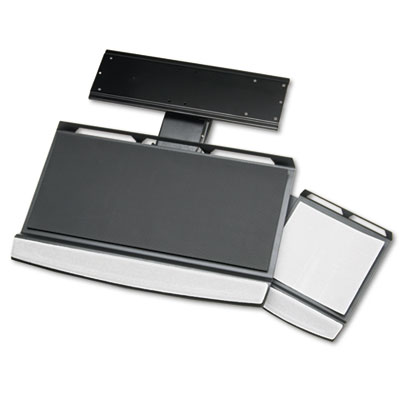 Fellowes Office Suites Adjustable Keyboard Manager, 21.25w x 10d, Black/Silver (8031301)