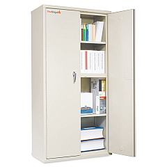 FireKing Storage Cabinet, 36w x 19.25d x 72h, UL Listed 350 Degree, Parchment (FIRCF7236D)