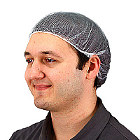24 In. Heavyweight Polyester Hairnet White, Case Of 1000 (MC-24-1000/W)