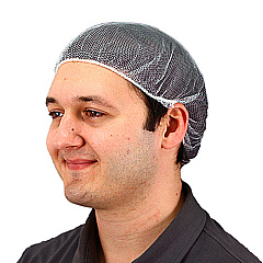 24 In. Heavyweight Polyester Hairnet White, Case Of 1000 (MC-24-1000/W)