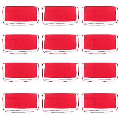 Mariposa Waist Apron 26x12 Red, Case Of 48 (WAISTAPRON-RED-CS)