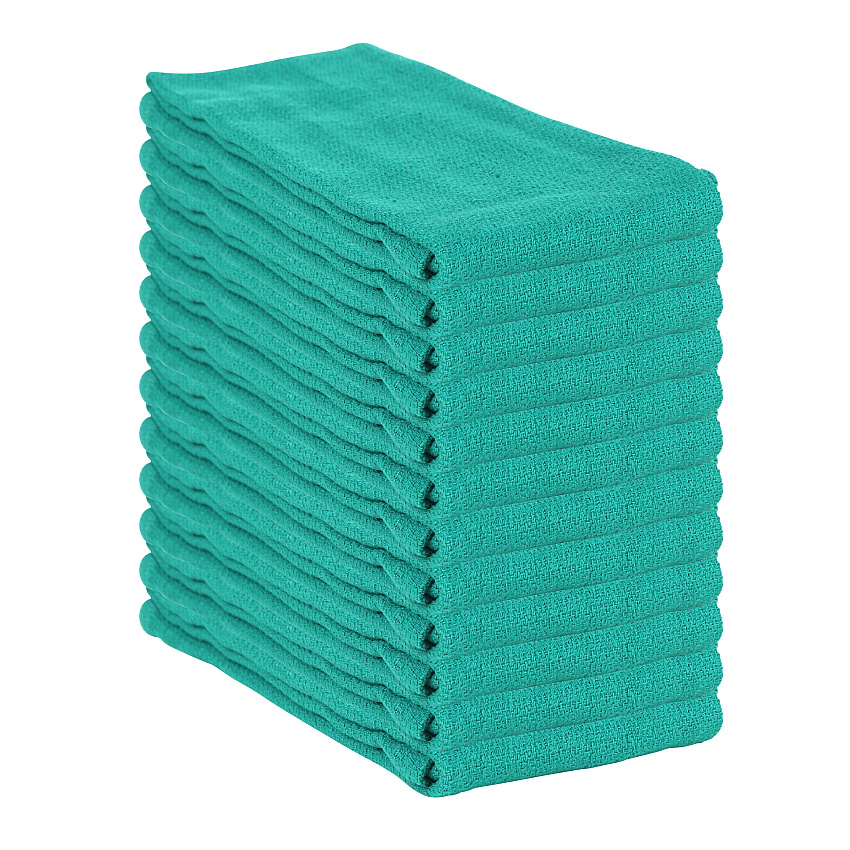 Huck Cotton Cleaning Towels 16x26 Green, Case Of 120 (ABSBNT-HGRN-CS)