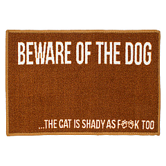 Pet Mat 16x24 Beware Of Dog, 1 Each (PM-16X24-BEWARE)