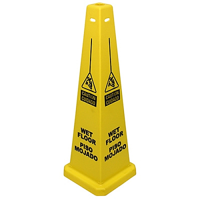 Sign 36 Inch Caution Wet Floor, Case Of 5 (23879)