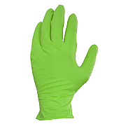 Safety Zone Nitrile Powder Free 9 Mil Pyramid Grip Gloves Neon Green 2xl, Box Of 100 (GL-NT107NGFXX)