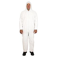 Promax Coverall Zipper Front Attached - Med, Case Of 25 (M1028-M)