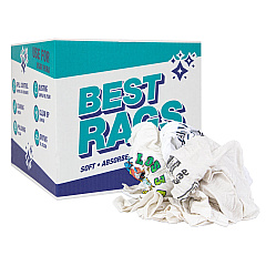 R2-w50 T-shirt Reclaimed Rags White 10lb Box (R2-W50-10)