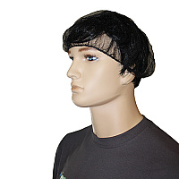 24 In. Heavyweight Polyester Hairnet Black, Case Of 1000 (MC-24-1000/BLK)