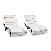 Las Rayas Chaise Cover 30x85 Beige, Pack Of 2 (PNP-CC-HS3085BG-2PK)