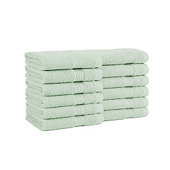 Host & Home Washcloth 13x13 Green, Pack Of 12 (HH-WC-1313-GR)