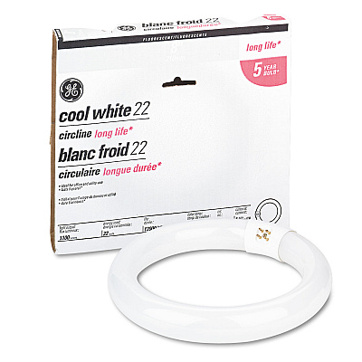 T9 Circline Garage and Basement Fluorescent Bulb, 22 W, Cool White (GEL33774)