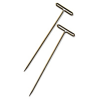 GEM T-Pins, Steel, Silver, 1.5", 100/Box (GEM87T)