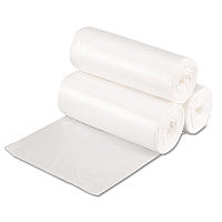 GEN High-Density Can Liners, 16 gal, 7 mic, 24" x 31", Natural, Perforated Roll, 50 Bags/Roll, 20 Rolls/Carton (GEN243108)