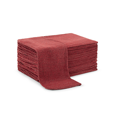 Messy Mechanic Shop Towels 50 Pack 12x14 Red, Case Of 300 (SHOP-50-RD)