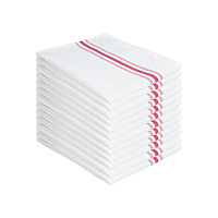 Mariposa Bistro Napkin 18x22 Red Stripe, Pack Of 12 (PNP-BISTRO-R)