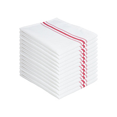 Mariposa Bistro Napkin 18x22 Red Stripe, Pack Of 12 (PNP-BISTRO-R)