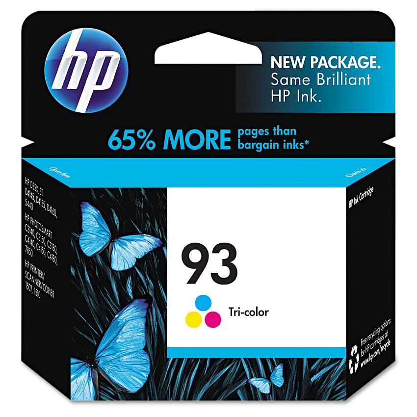 HP 93, (HEWC9361WN) Tri-Color Original Ink Cartridge