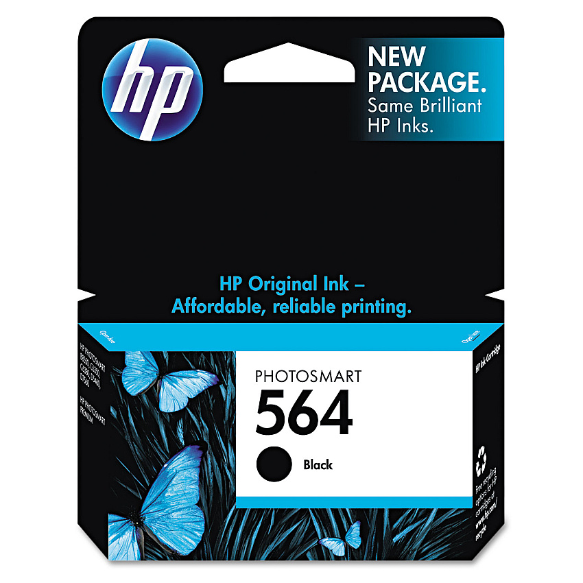 HP 564, (HEWCB316WN) Black Original Ink Cartridge