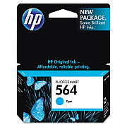 HP 564, (HEWCB318WN) Cyan Original Ink Cartridge