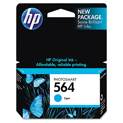 HP 564, (HEWCB318WN) Cyan Original Ink Cartridge
