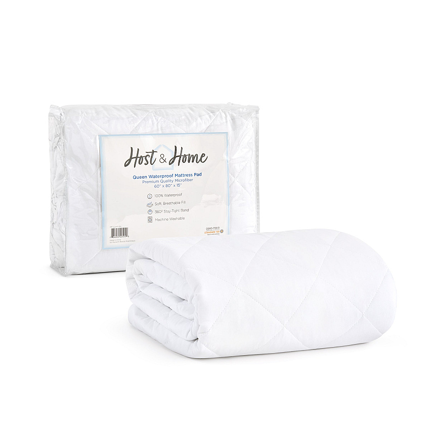 Host & Home Classic Mattress Pads - Queen, Case Of 4 (MP-CLWP-QN)