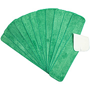 Microfiber Flat Wet Mop - 24", Green, Pack Of 12 (PNP830024G)