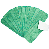 Microfiber Flat Wet Mop - 18", Green, Case Of 120 (M830018G-CS)