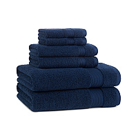Host & Home 6pc Bath Towel Set Navy, Case Of 6 Sets (BSET-HH-NVY-CS)