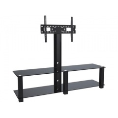 Inland Products Aluminum, Wood And Glass Tv Stand With T (05447)