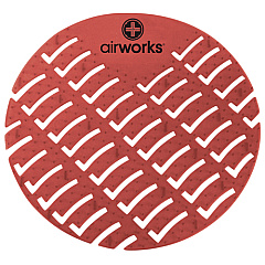 Airworks Urinal Screen, Lt. Burgundy, Orchard Spice, 10/bx, Box Of 10 (AWUS230-BX)