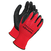 Proworks Latex Crinkle Coated Gloves 13g Red/black Med, 12 Pairs (GCL13RM)