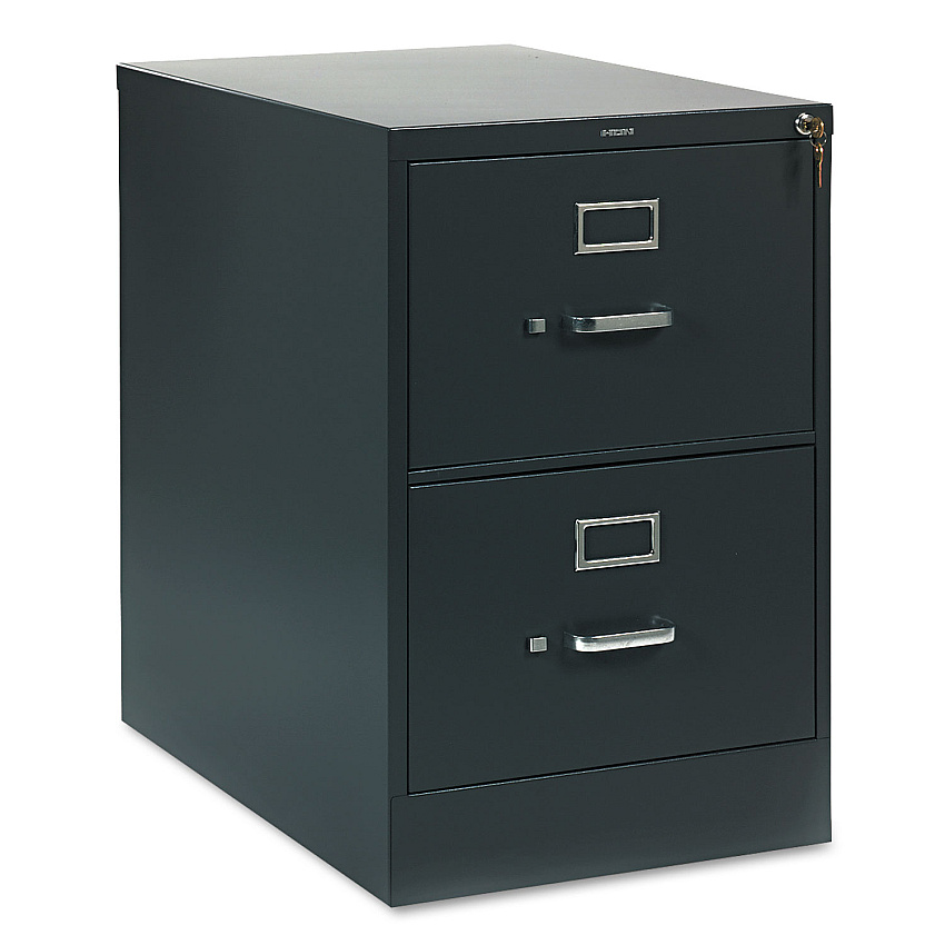 HON 310 Series Vertical File, 2 Legal-Size File Drawers, Charcoal, 18.25" x 26.5" x 29" (HON312CPS)