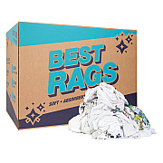 R2-w50 T-shirt Reclaimed Rags White 50lb Box (R2-W50-50)